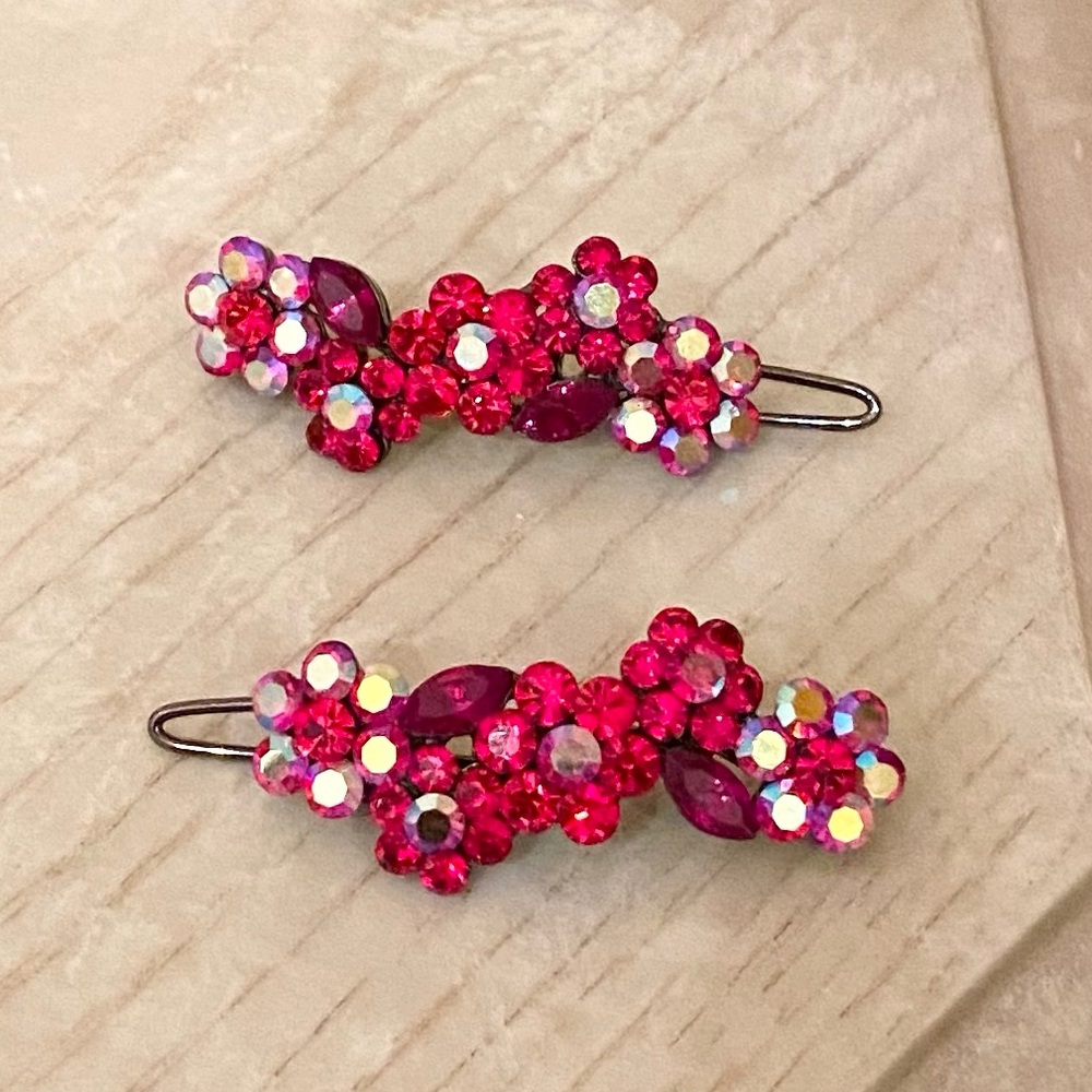 NEW. 2 Sparkly Hair Clips